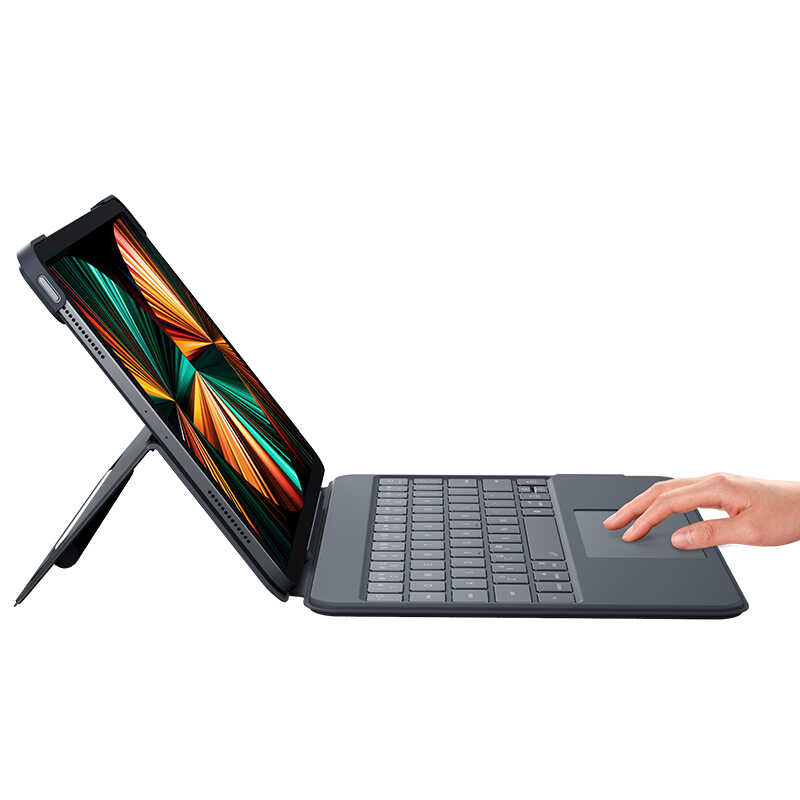 Apple iPad Pro 11 2018 Benks KB01 Kablosuz Klavyeli Kılıf Gri