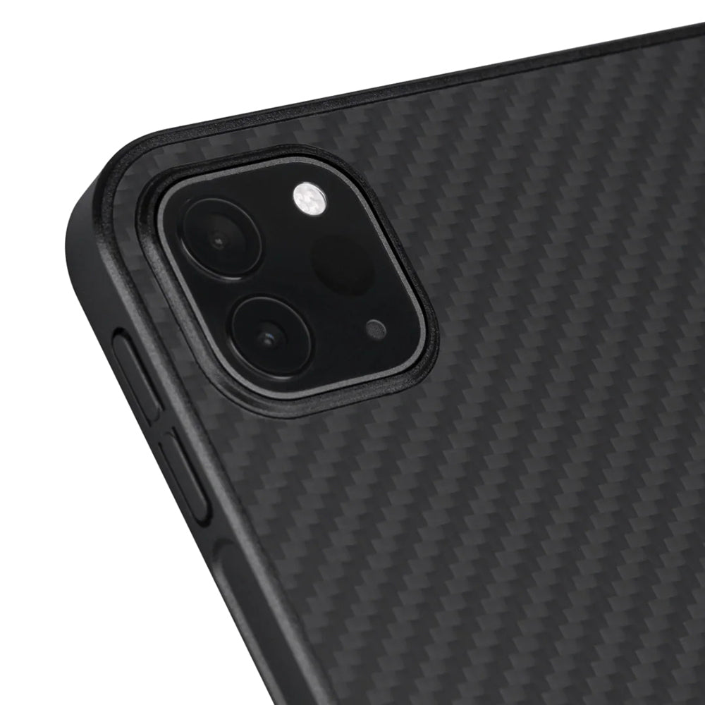 Apple iPad Pro 11 2020 (2.Nesil) Kılıf Aramid Fiber Pitaka Ultra-Slim Classic Serisi Tablet Kapak Siyah-Yeşil