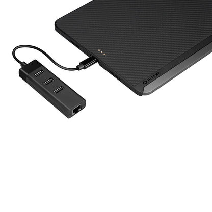 Apple iPad Pro 11 2020 (2.Nesil) Kılıf Aramid Fiber Pitaka Ultra-Slim Classic Serisi Tablet Kapak Siyah