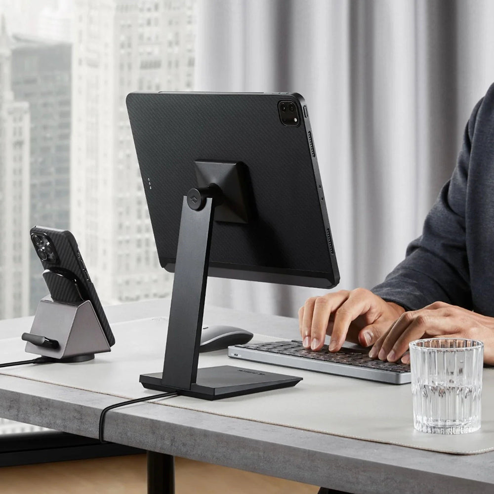 Apple iPad Pro 11 2020 (2.Nesil) Kılıf Aramid Fiber Pitaka Ultra-Slim Classic Serisi Tablet Kapak Siyah-Yeşil