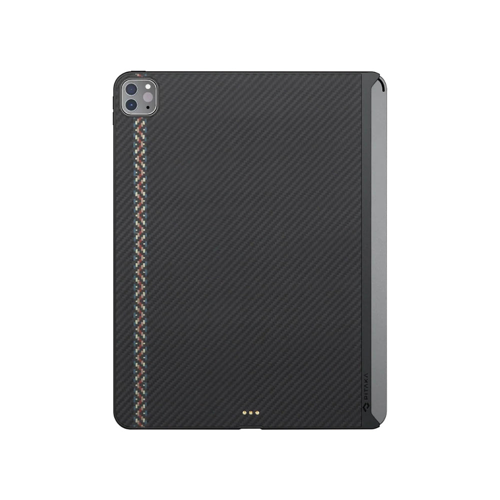 Apple iPad Pro 11 2020 (2.Nesil) Kılıf Aramid Fiber Pitaka Ultra-Slim Classic Serisi Tablet Kapak Mavi