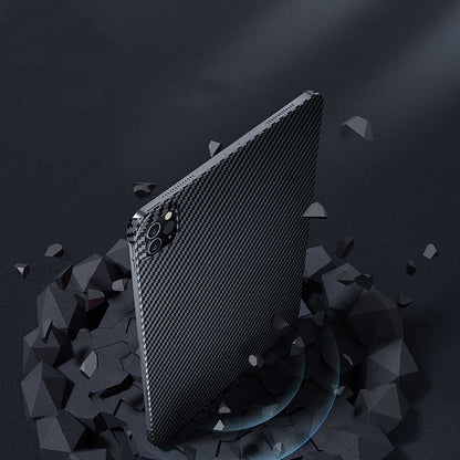 Apple iPad Pro 11 2020 (2.Nesil) Kılıf Benks Essential Kevlar Karbon Fiber Kapak Siyah