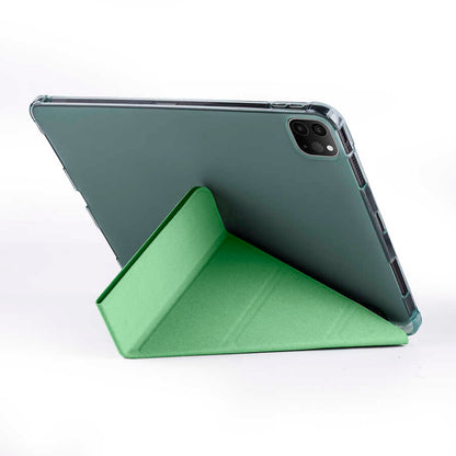 Apple iPad Pro 11 2020 (2.Nesil) Kılıf Zore Tri Folding Kalem Bölmeli Standlı Kılıf Rose Gold