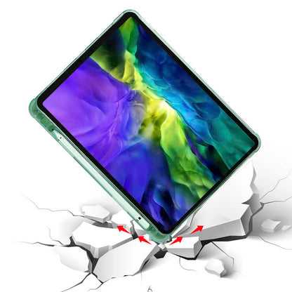 Apple iPad Pro 11 2020 (2.Nesil) Kılıf Zore Tri Folding Kalem Bölmeli Standlı Kılıf Kırmızı