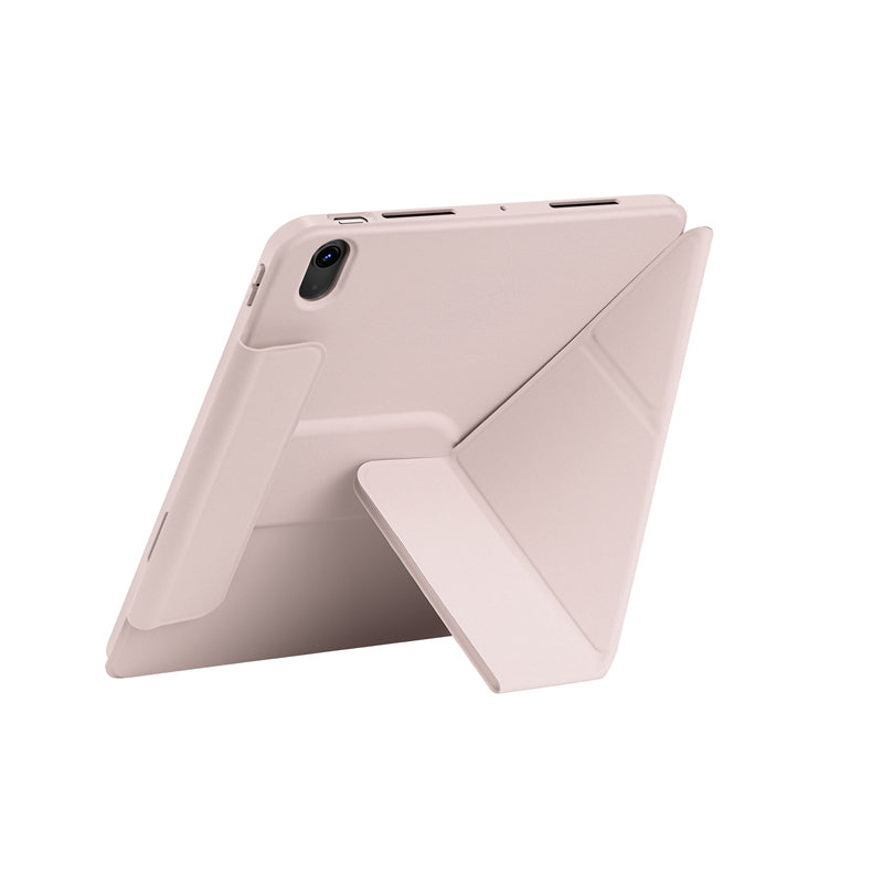 Apple iPad Pro 11 2020 (2.Nesil) Wiwu 360° Dönebilen Standlı Magnetik Koruyucu Tablet Kılıfı Pembe