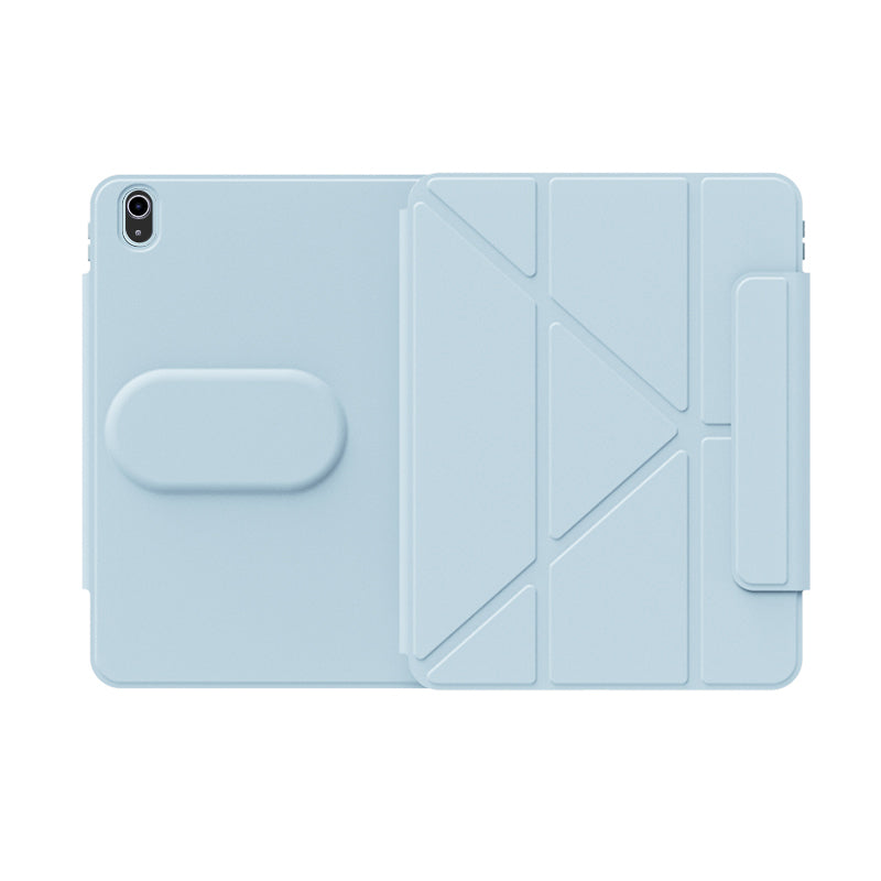 Apple iPad Pro 11 2020 (2.Nesil) Wiwu 360° Dönebilen Standlı Magnetik Koruyucu Tablet Kılıfı Mavi Açık