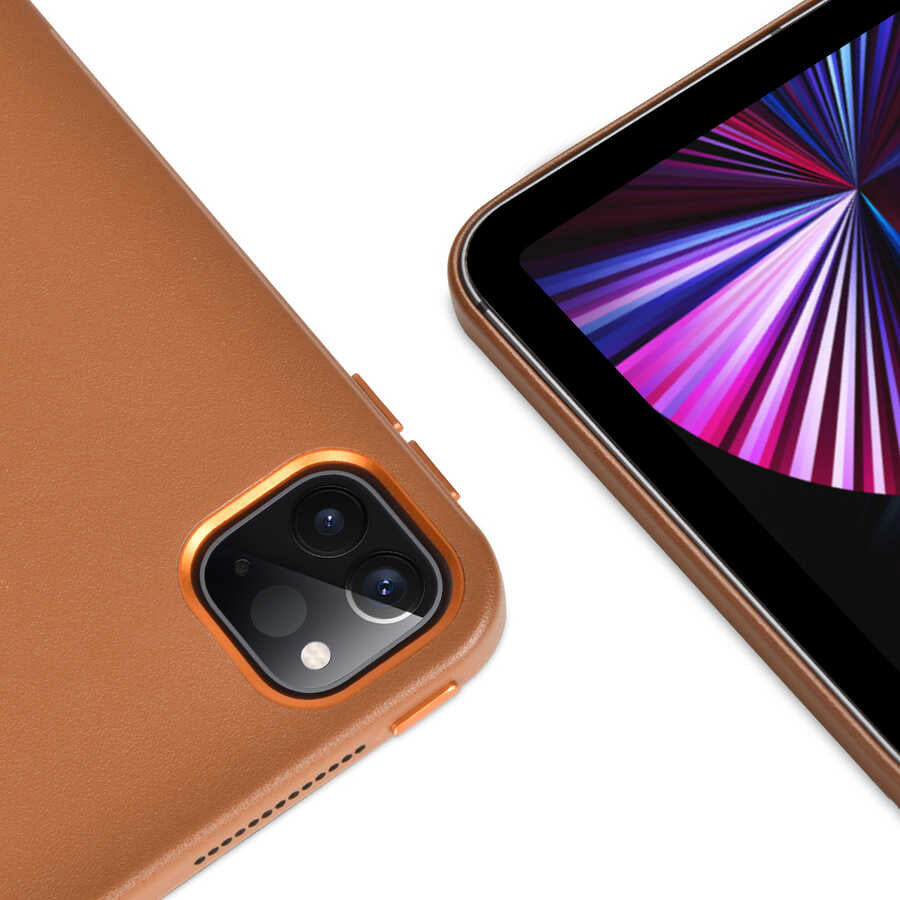 Apple iPad Pro 11 2020 (2.Nesil) Wiwu Ayrılabilen Magnetik Standlı Tablet Kılıfı Kahverengi