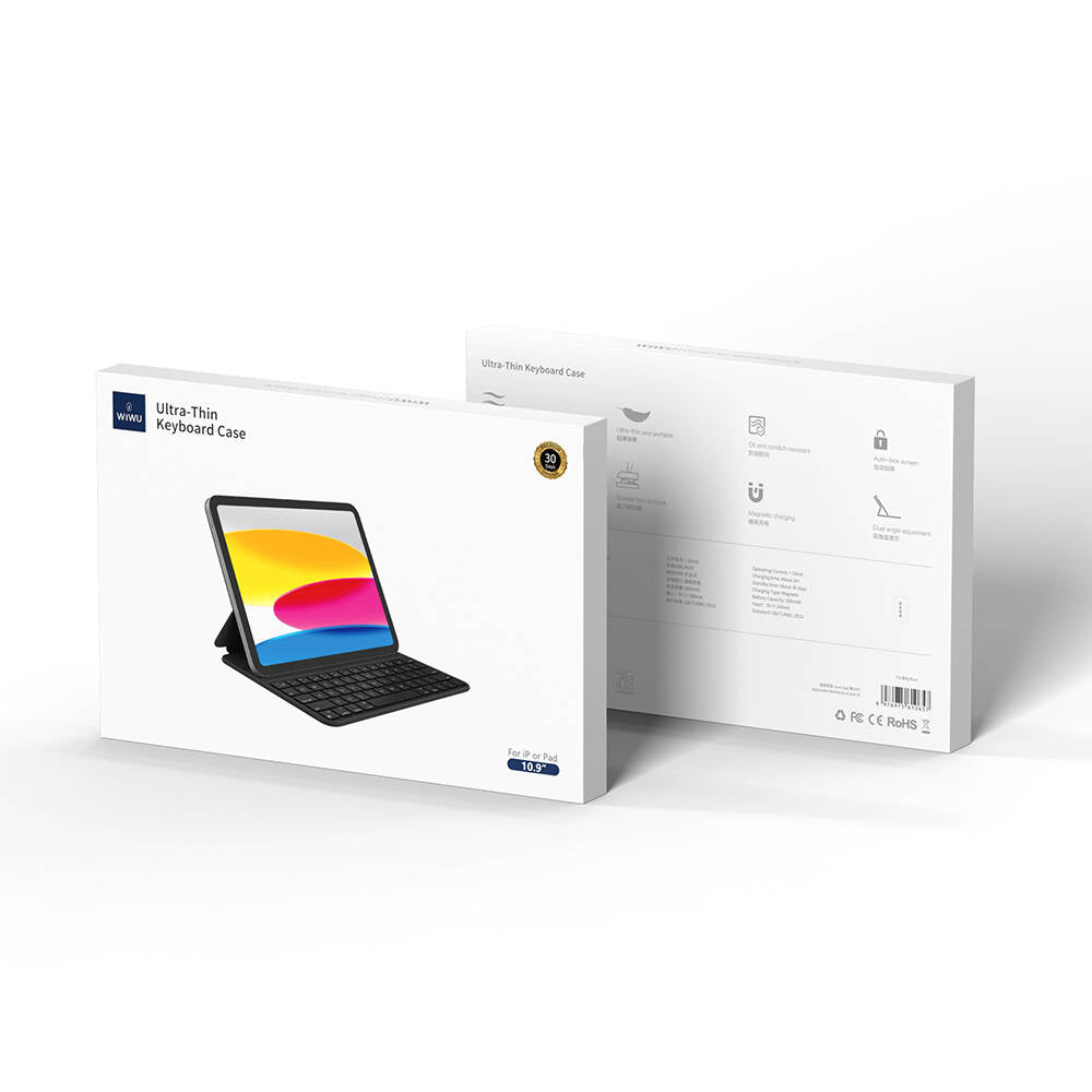 Apple iPad Pro 11 2020 (2.Nesil) Wiwu F16 Klavyeli Standlı Magnetik Kılıf Siyah