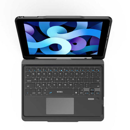 Apple iPad Pro 11 2020 (2.Nesil) Wiwu Keyboard Folio Kablosuz Klavyeli Kılıf Siyah