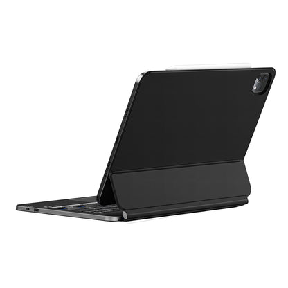 Apple iPad Pro 11 2020 (2.Nesil) Wiwu MK-003 Gizli Kalem Bölmeli Klavyeli Standlı Kılıf Siyah