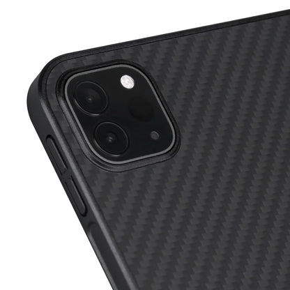 Apple iPad Pro 11 2021 (3.Nesil) Kılıf Aramid Fiber Pitaka Ultra-Slim Classic Serisi Tablet Kapak Siyah