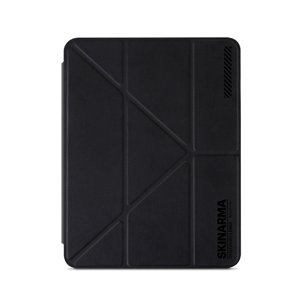 Apple iPad Pro 11 2021 (3.Nesil) Kılıf SkinArma Sticker Tasarımlı Arkası Şeffaf Çıkarılabilir Magnetik Henko Kılıf Siyah