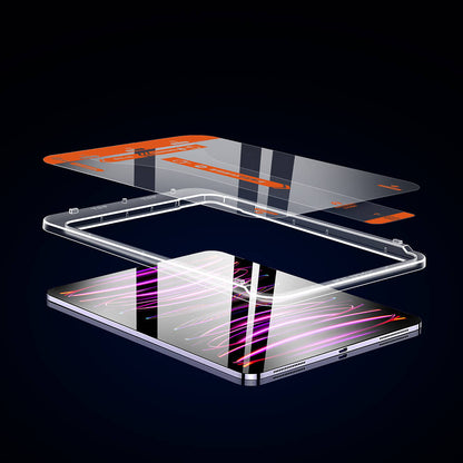 Apple iPad Pro 11 2021 (3.Nesil) Wiwu Wi-GQ002 iVista 5 Katmanlı Temperli Cam Ekran Koruyucu + Kolay Uygulama Aparatı Renksiz