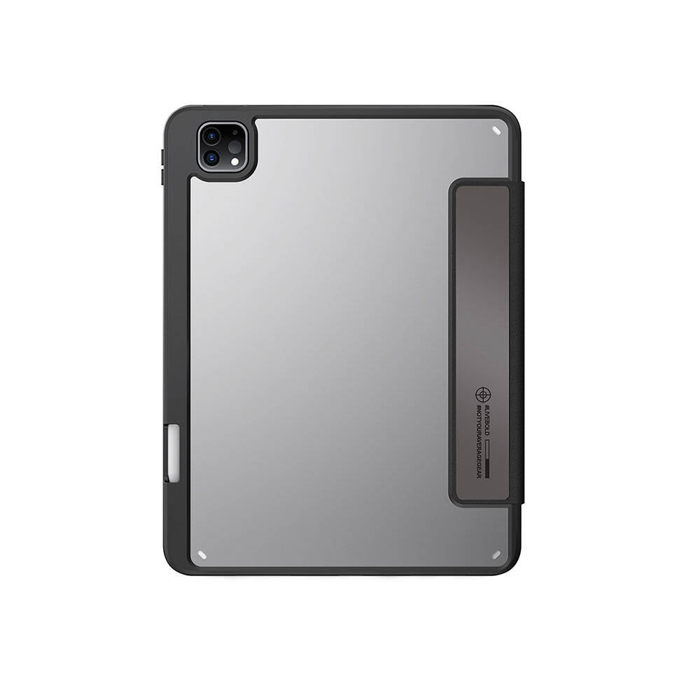 Apple iPad Pro 11 2024 Kılıf SkinArma Holografik Tasarımlı Arkası Şeffaf Çıkarılabilir Magnetik Kira Kobai Kılıf Colorful