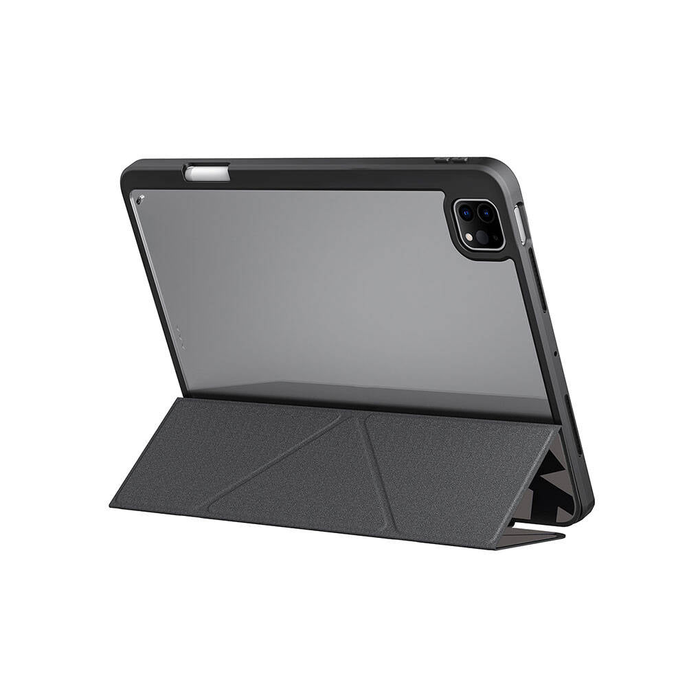 Apple iPad Pro 11 2024 Kılıf SkinArma Holografik Tasarımlı Arkası Şeffaf Çıkarılabilir Magnetik Kira Kobai Kılıf Colorful