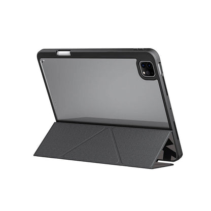 Apple iPad Pro 11 2024 Kılıf SkinArma Holografik Tasarımlı Arkası Şeffaf Çıkarılabilir Magnetik Kira Kobai Kılıf Colorful