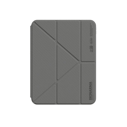 Apple iPad Pro 11 2024 Kılıf Skinarma Kalemlikli Arkası Şeffaf Standlı Magnetik Zeta Kılıf