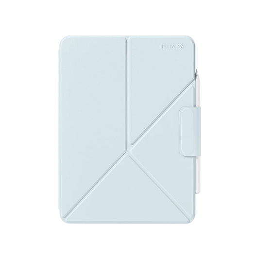 Apple iPad Pro 11 2024 Pitaka MagEZ Folio 2 Kalem Bölmeli Standlı Kılıf Mavi