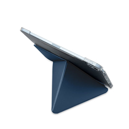 Apple iPad Pro 11 2024 Raptic Clear Folio Airbagli Şeffaf Kapaklı Katlanabilir Standlı Kılıf Siyah