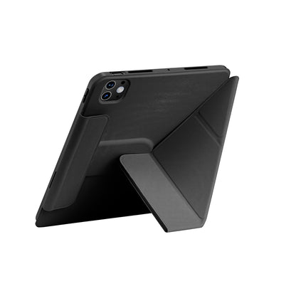 Apple iPad Pro 11 2024 Wiwu 360° Dönebilen Standlı Magnetik Koruyucu Tablet Kılıfı Pembe