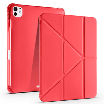 Apple iPad Pro 11 2025 M5 Kılıf Zore Tri Folding Kalem Bölmeli Standlı Kılıf