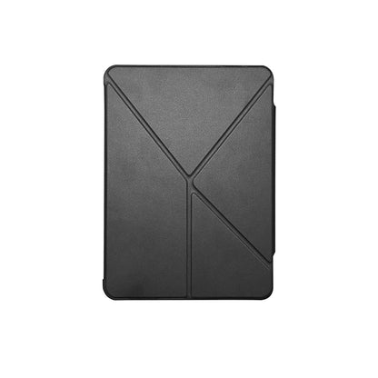Apple iPad Pro 11 2025 M5 Raptic Clear Folio Airbagli Şeffaf Kapaklı Katlanabilir Standlı Kılıf Siyah