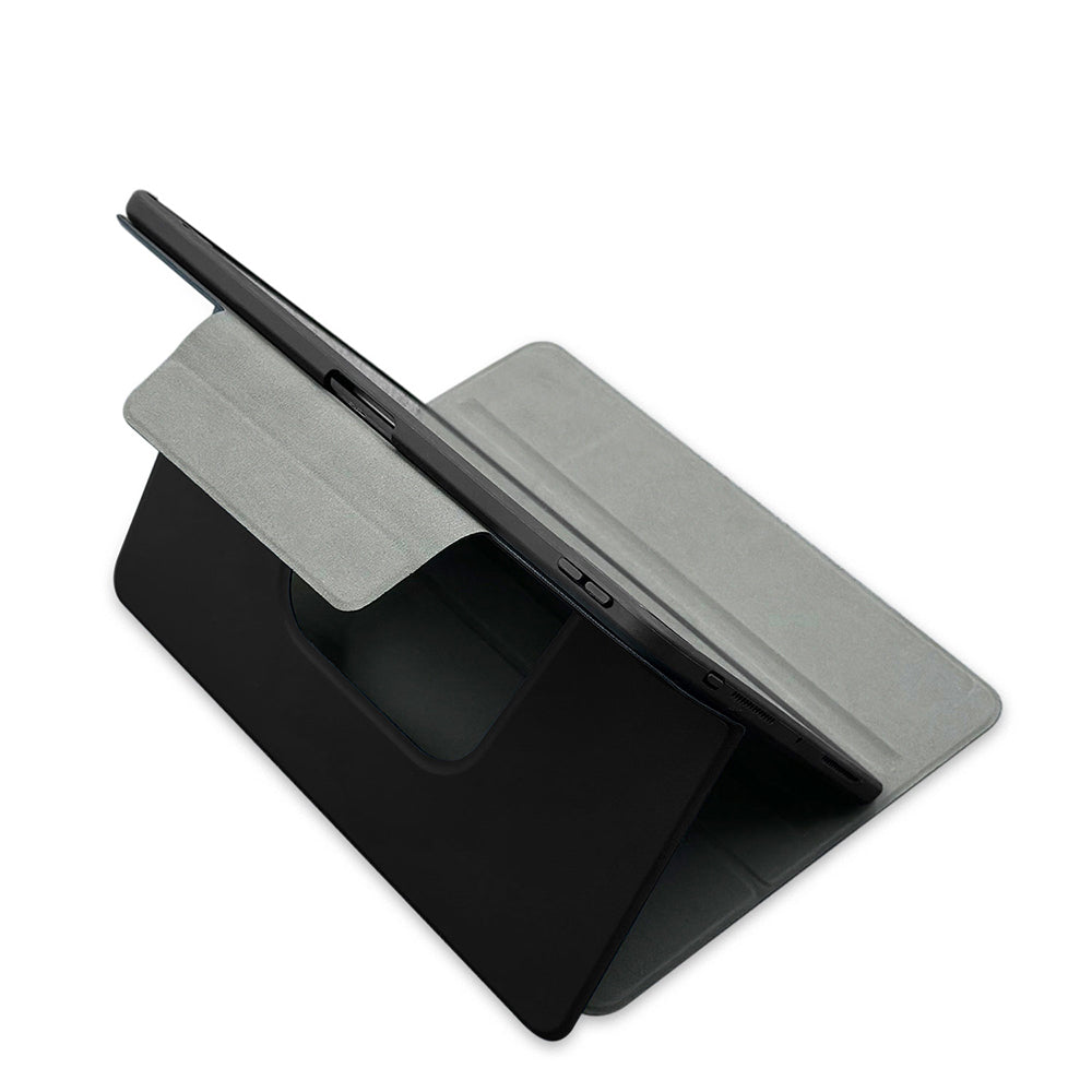 Apple iPad Pro 11 2025 M5 Raptic Spin Detachable Folio PU Ayrılabilir Kalem Bölmeli Standlı Kılıf Lacivert