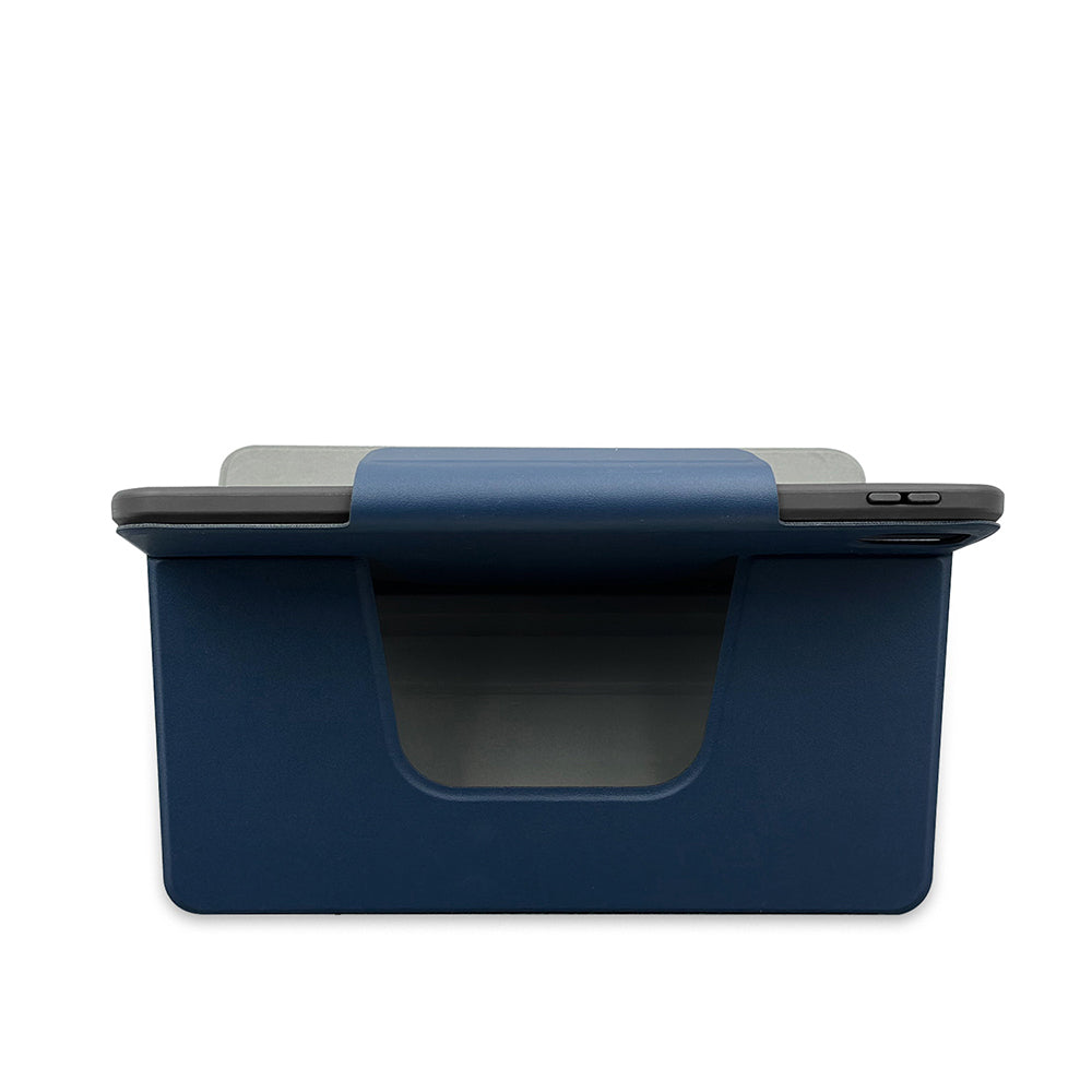 Apple iPad Pro 11 2025 M5 Raptic Spin Detachable Folio PU Ayrılabilir Kalem Bölmeli Standlı Kılıf Lacivert