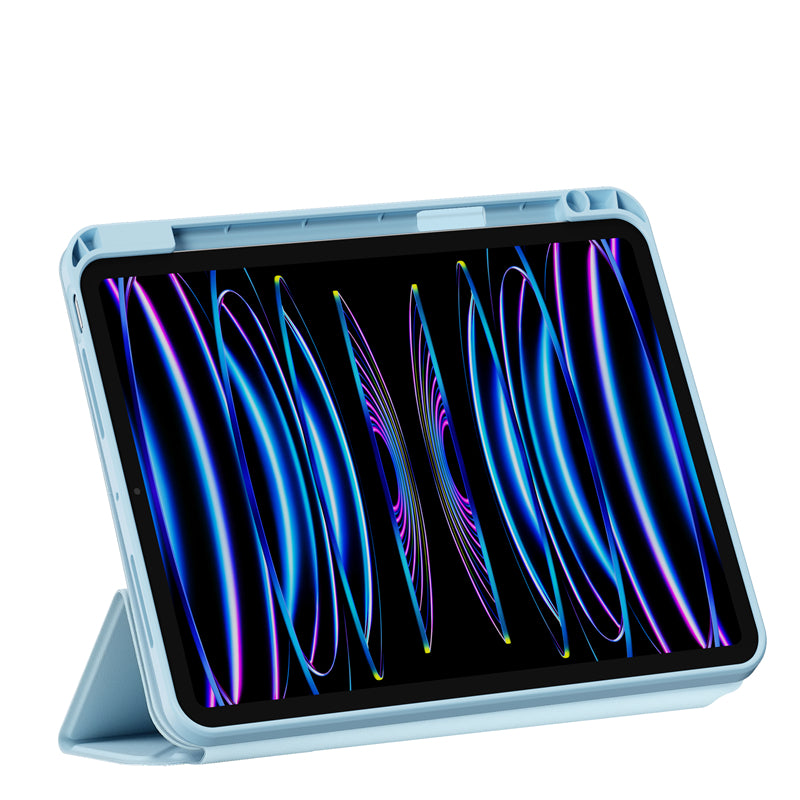 Apple iPad Pro 11 2025 M5 Wiwu 360° Dönebilen Standlı Magnetik Koruyucu Tablet Kılıfı Pembe