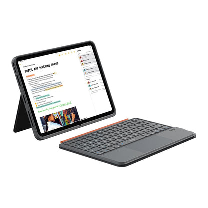Apple iPad Pro 11 2025 M5 Wiwu MK-005 Combo 3in1 Kalem Bölmeli Klavyeli Standlı Kılıf