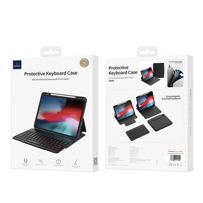 Apple iPad Pro 11 2025 M5 Wiwu Protective Gizli Kalem Bölmeli Klavyeli Kılıf Siyah