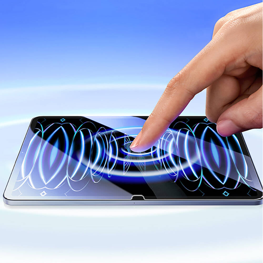 Apple iPad Pro 11 2025 M5 Wiwu Wi-GQ003 iVista Serisi Oleofobik HD Temperli Cam Ekran Koruyucu Şeffaf
