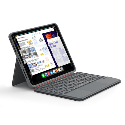 Apple iPad Pro 11.Nesil 2025 Wiwu MK-005 Combo 3in1 Kalem Bölmeli Klavyeli Standlı Kılıf