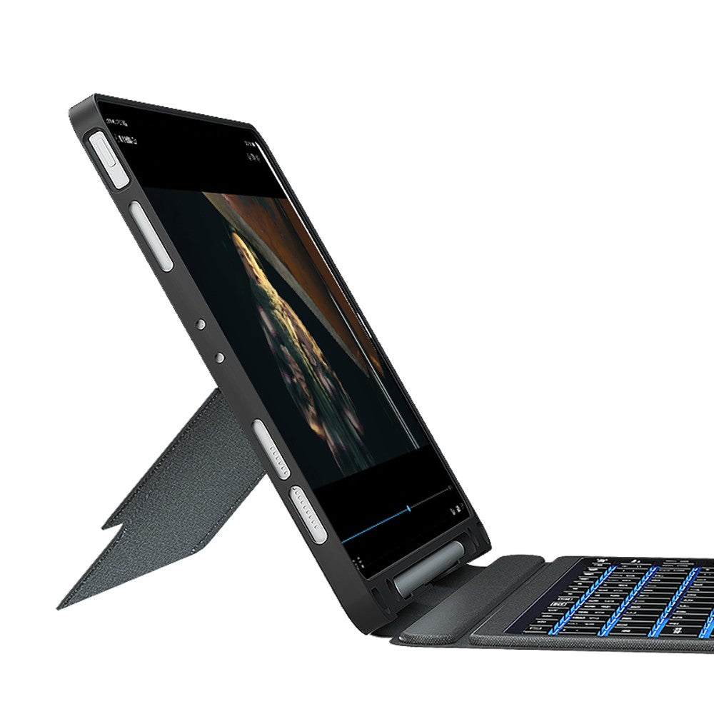 Apple iPad Pro 12.9 2020 (4.Nesil) Wiwu MagTouch Serisi Gizli Kalem Bölmeli Klavyeli Kılıf