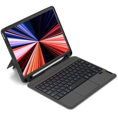 Apple iPad Pro 12.9 2020 (4.Nesil) Wiwu MagTouch Serisi Gizli Kalem Bölmeli Klavyeli Kılıf
