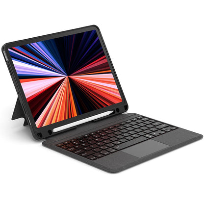 Apple iPad Pro 12.9 2020 (4.Nesil) Wiwu MagTouch Serisi Gizli Kalem Bölmeli Klavyeli Kılıf