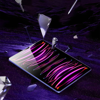 Apple iPad Pro 12.9 2020 (4.Nesil) Wiwu Wi-GQ002 iVista 5 Katmanlı Temperli Cam Ekran Koruyucu + Kolay Uygulama Aparatı Renksiz