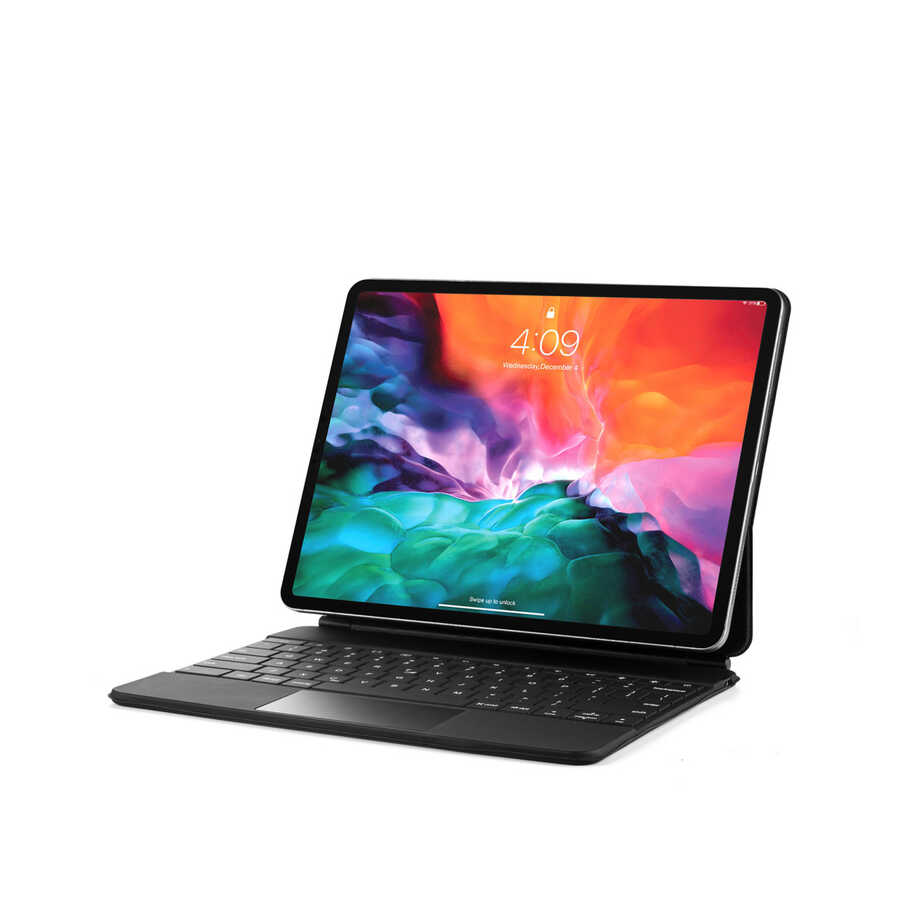 Apple iPad Pro 12.9 2021 (5.Nesil) Wiwu Magic Keyboard Siyah