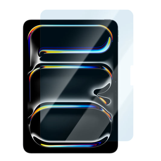 Apple iPad Pro 13 2024 CaseWorld Eyesafe Mavi Işık Teknolojili Temperli Cam Ekran Koruyucu + Uygulama Aparatı Şeffaf