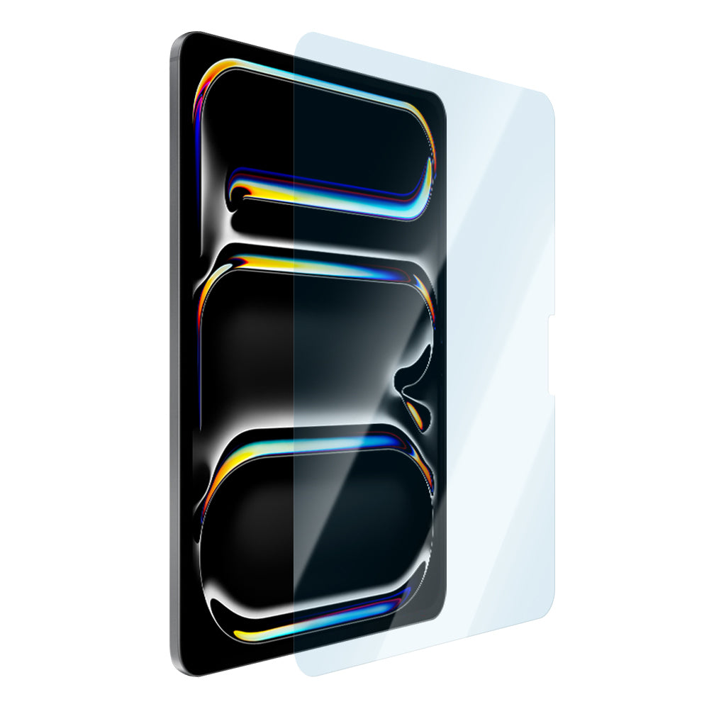 Apple iPad Pro 13 2024 CaseWorld Eyesafe Mavi Işık Teknolojili Temperli Cam Ekran Koruyucu + Uygulama Aparatı Şeffaf