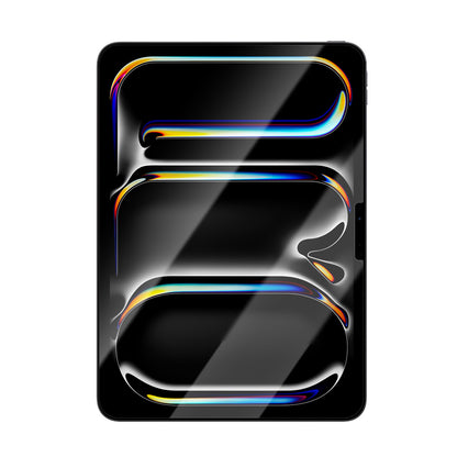 Apple iPad Pro 13 2024 CaseWorld Steel Shield Serisi Temperli Cam Ekran Koruyucu + Uygulama Aparatı Şeffaf