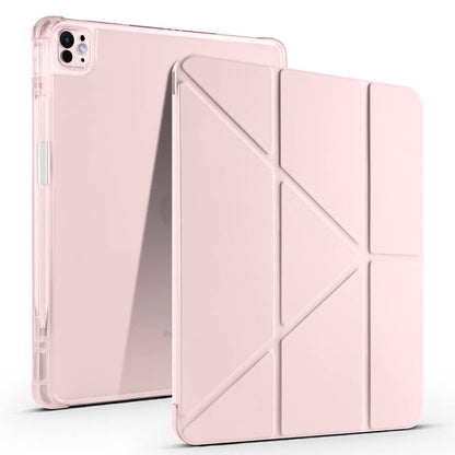 Apple iPad Pro 13 2024 Kılıf Zore Tri Folding Kalem Bölmeli Standlı Kılıf