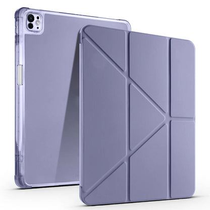 Apple iPad Pro 13 2024 Kılıf Zore Tri Folding Kalem Bölmeli Standlı Kılıf