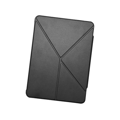 Apple iPad Pro 13 2024 Raptic Clear Folio Airbagli Şeffaf Kapaklı Katlanabilir Standlı Kılıf Siyah