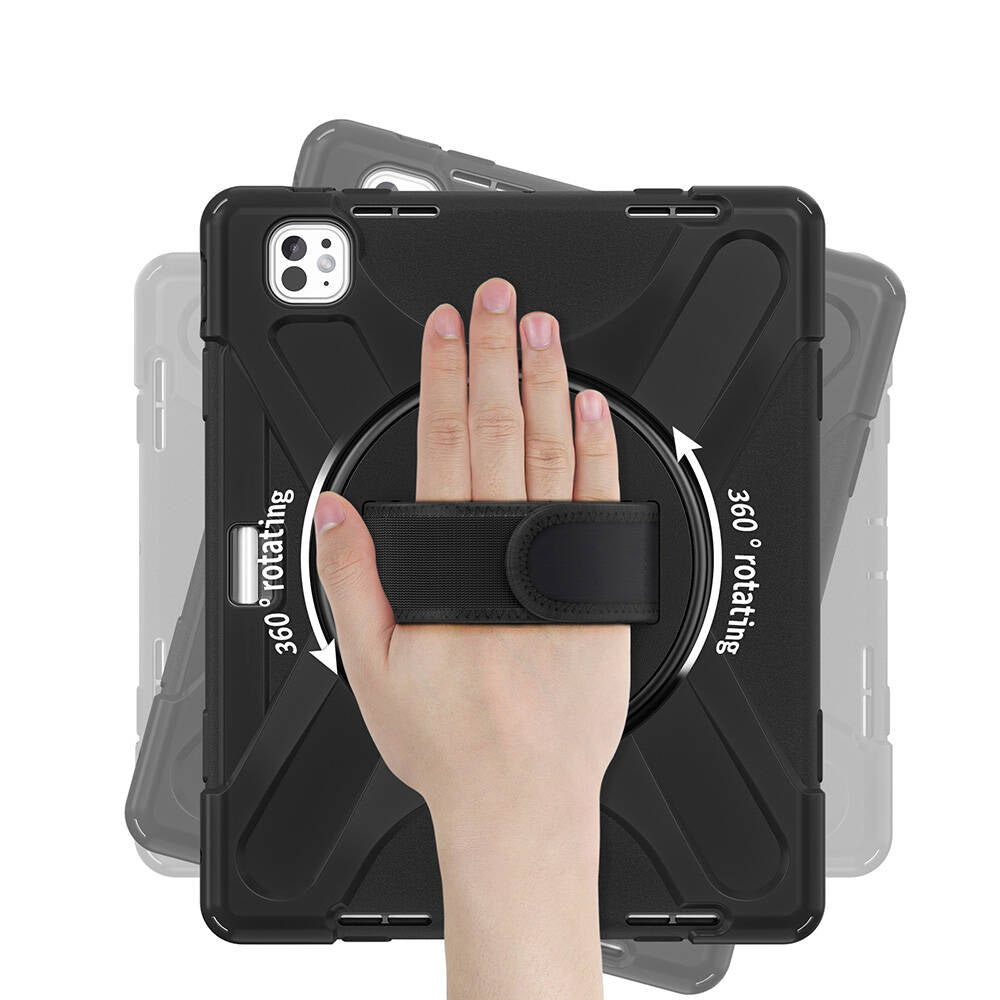 Apple iPad Pro 13 2024 Zore Defender Tablet Silikon Siyah