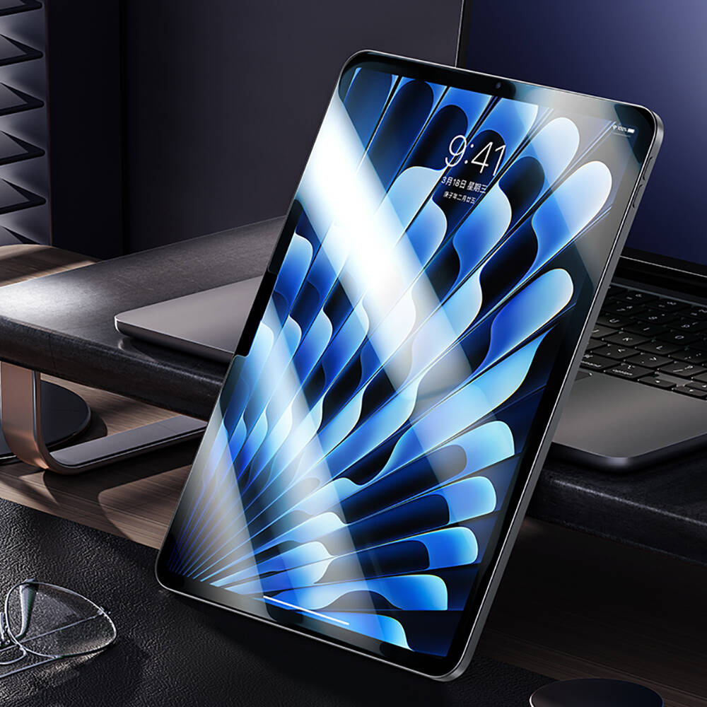 Apple iPad Pro 13 2025 M5 Benks King Kong Eğimli Kenar Oleofobik Özellikli Temperli Cam Ekran Koruyucu Şeffaf