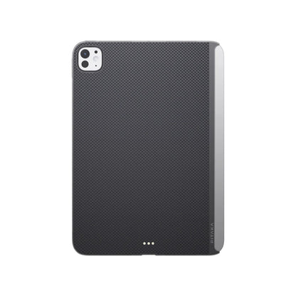 Apple iPad Pro 13 2025 M5 Kılıf Aramid Fiber Pitaka Ultra-Slim Classic Serisi Tablet Kapak Siyah