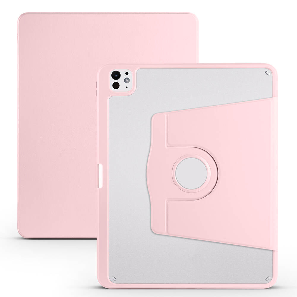 Apple iPad Pro 13 2025 M5 Kılıf Zore Termik Kalem Bölmeli Dönebilen Standlı Kılıf
