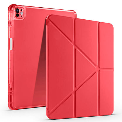 Apple iPad Pro 13 2025 M5 Kılıf Zore Tri Folding Kalem Bölmeli Standlı Kılıf