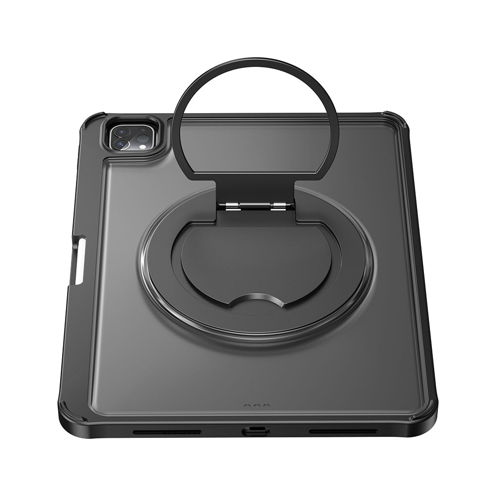 Apple iPad Pro 13 2025 M5 Wiwu MK-007 Combo Pro Kalem Bölmeli Klavyeli Standlı Kılıf Siyah